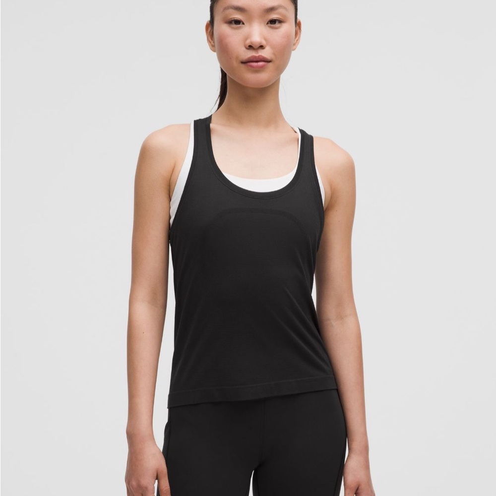 lululemon army green swiftly racerback tank